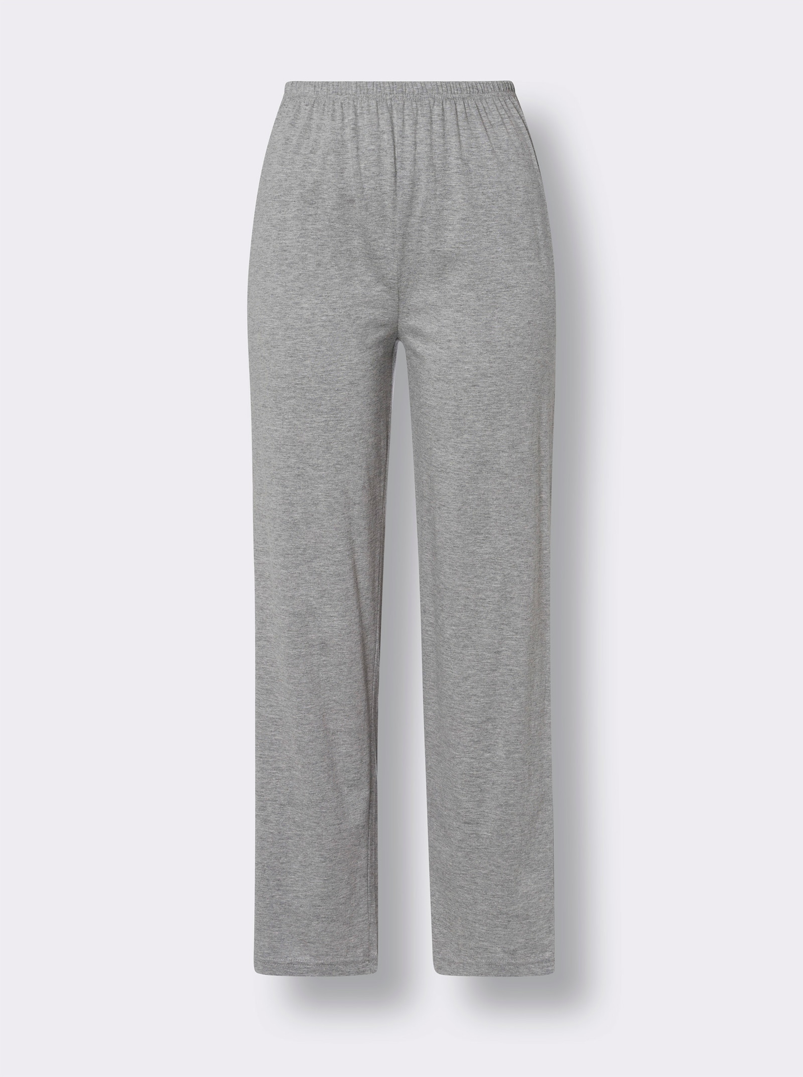 Pyžamo s proužkovaným vzorem - bílá-šedá-melír