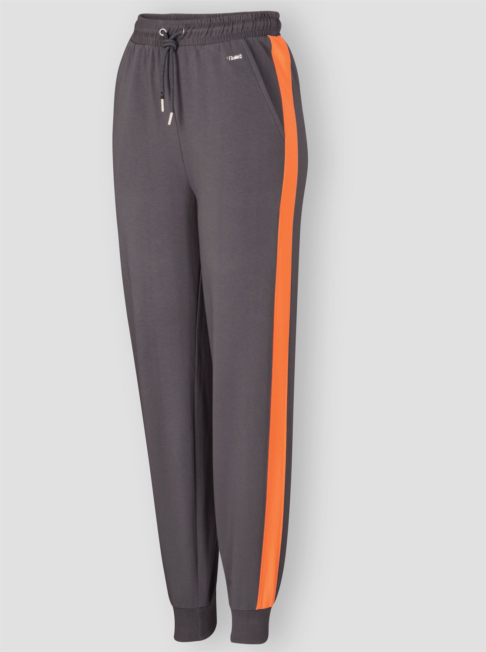 feel good Dehnbund-Hose - anthrazit-orange