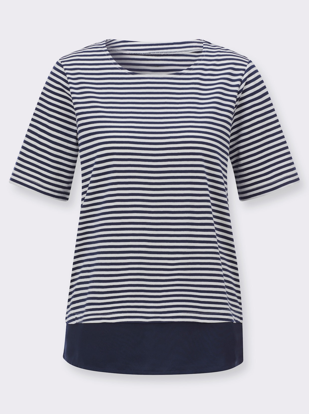 Ringelshirt - marine-ecru-geringelt