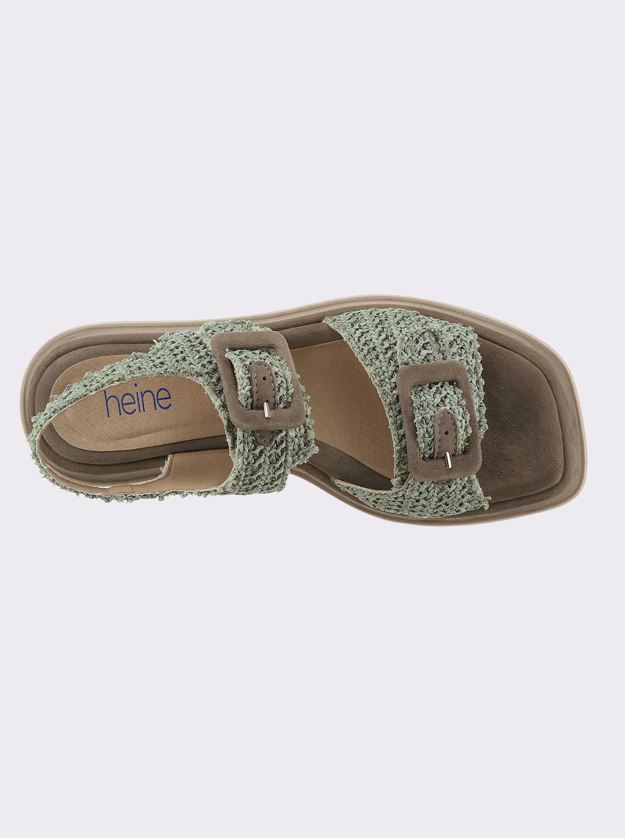 heine Sandalette - khaki-oliv