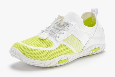 LASCANA Sneaker - weiss/lime