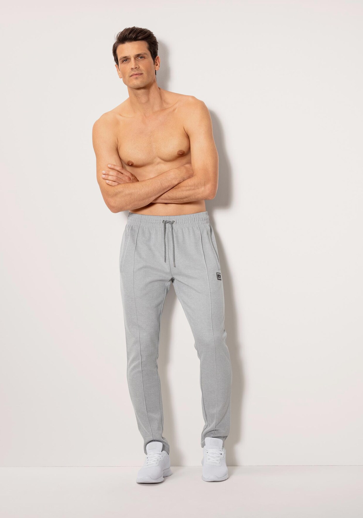 AUTHENTIC LE JOGGER Loungehose - grau-meliert