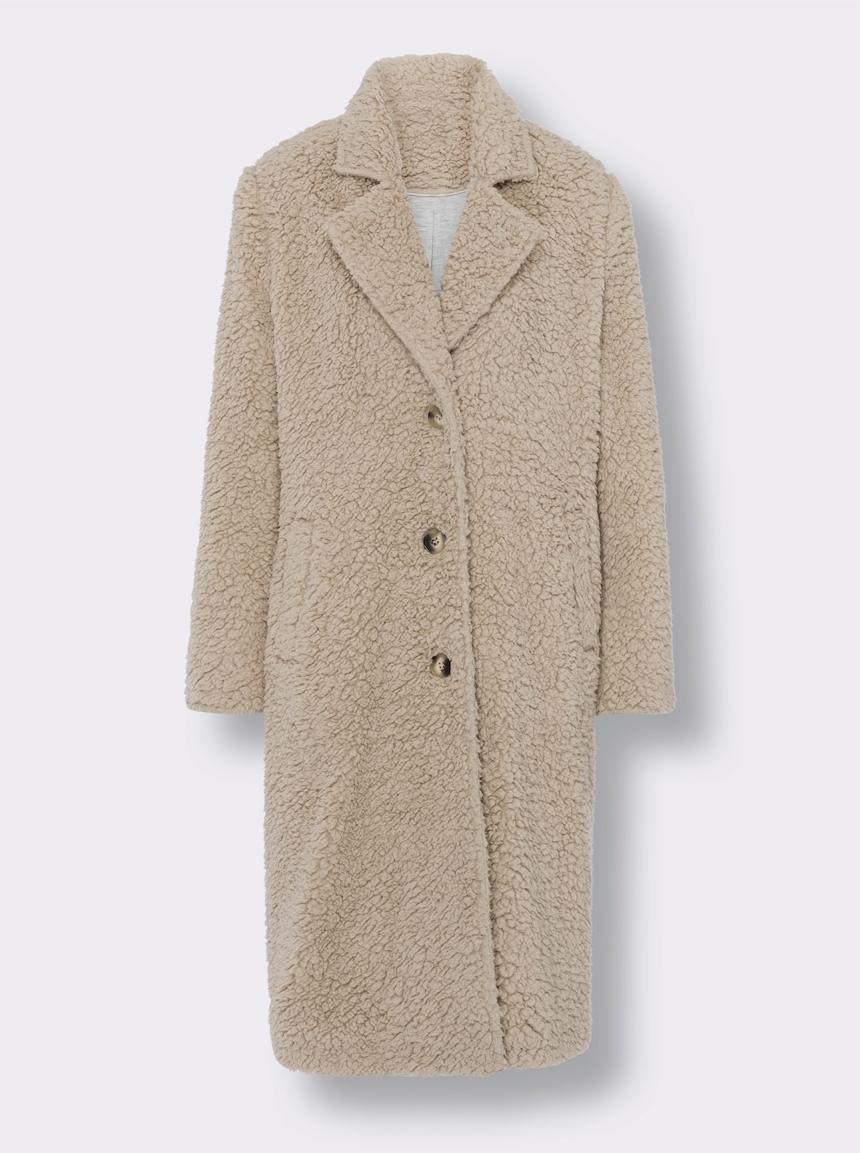 heine Manteau en teddy - sable