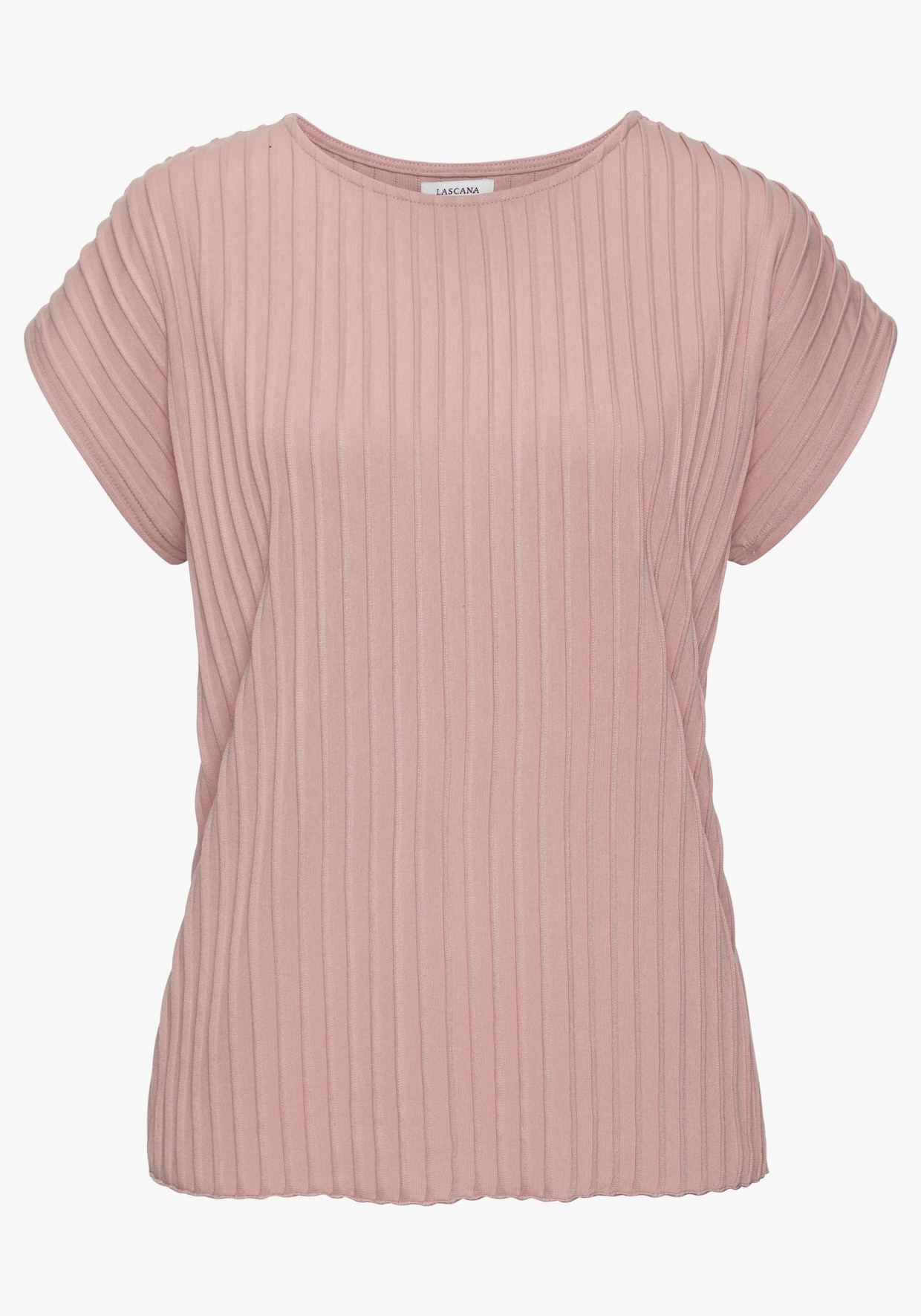 LASCANA Kurzarmshirt - mauve