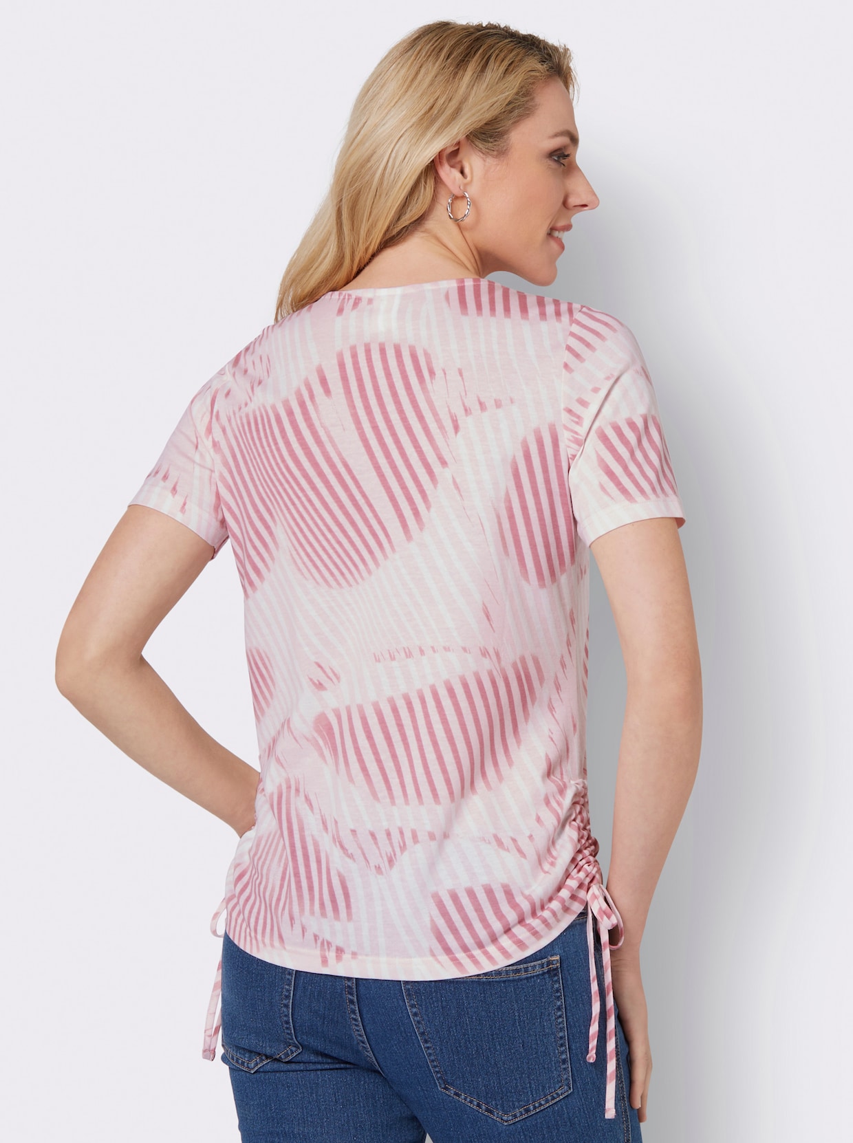 Shirt met print - lichtroze/oudroze bedrukt