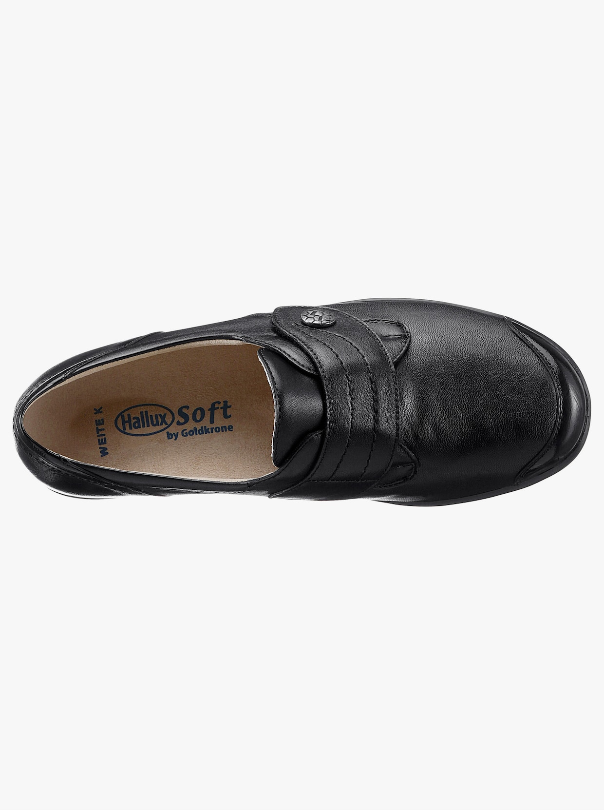 Hallux Soft by Goldkrone Klettschuh - schwarz