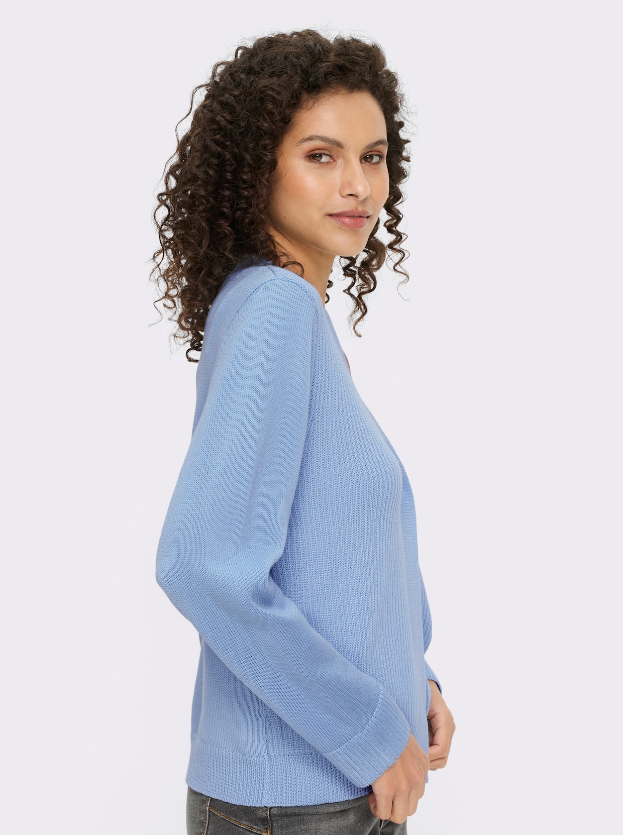 heine Strickjacke - eisblau