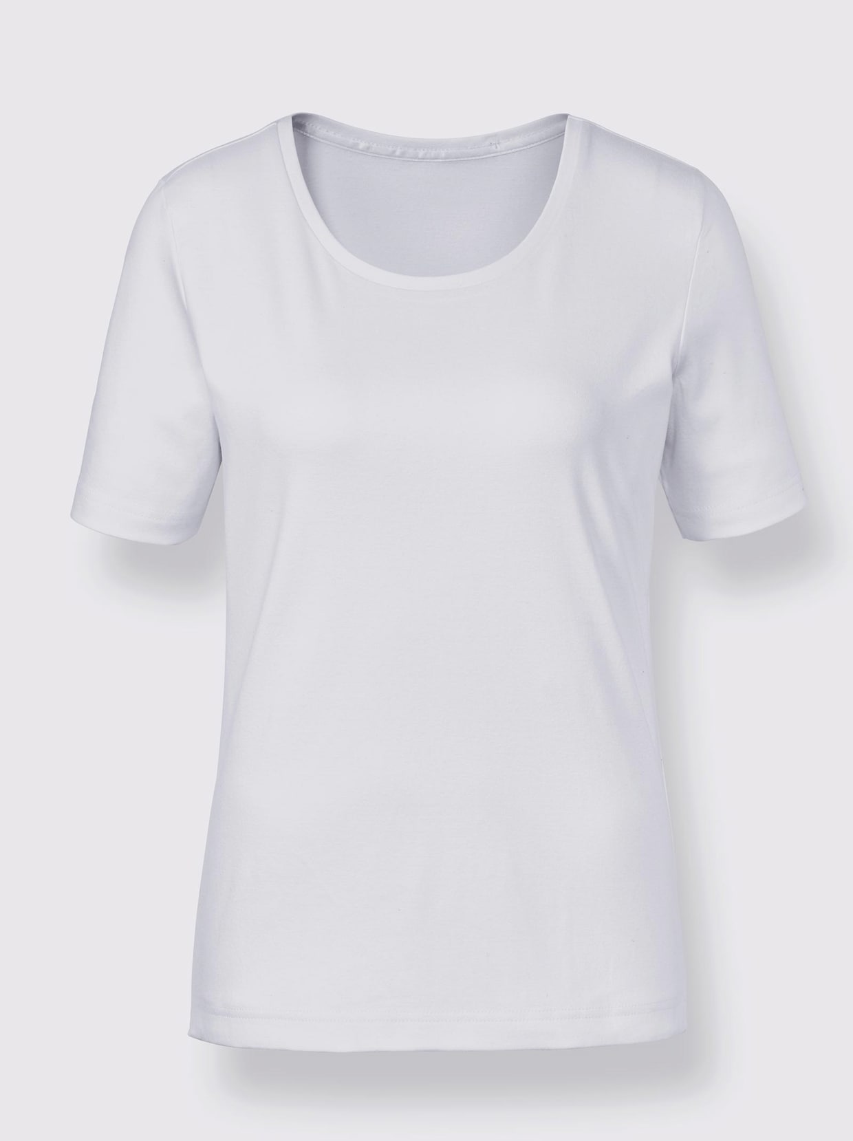 Creation L Premium Baumwoll-Shirt - weiß