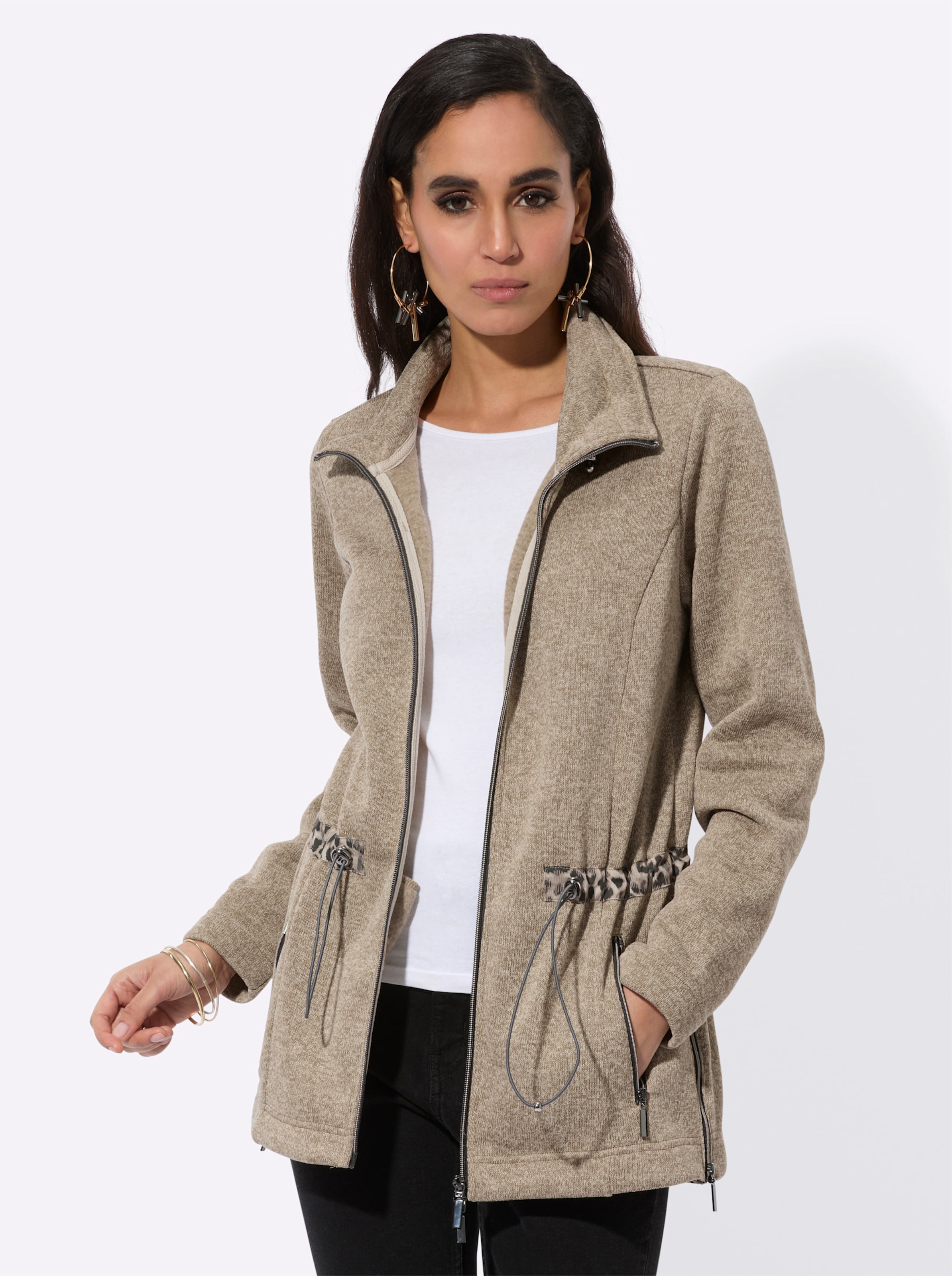 Strickfleecejacke