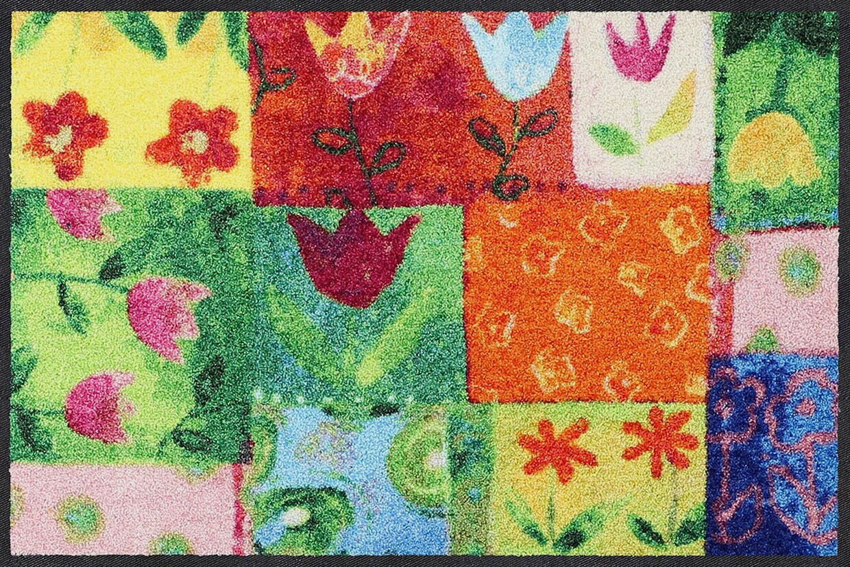 Salonloewe Fußmatte - grün-bunt