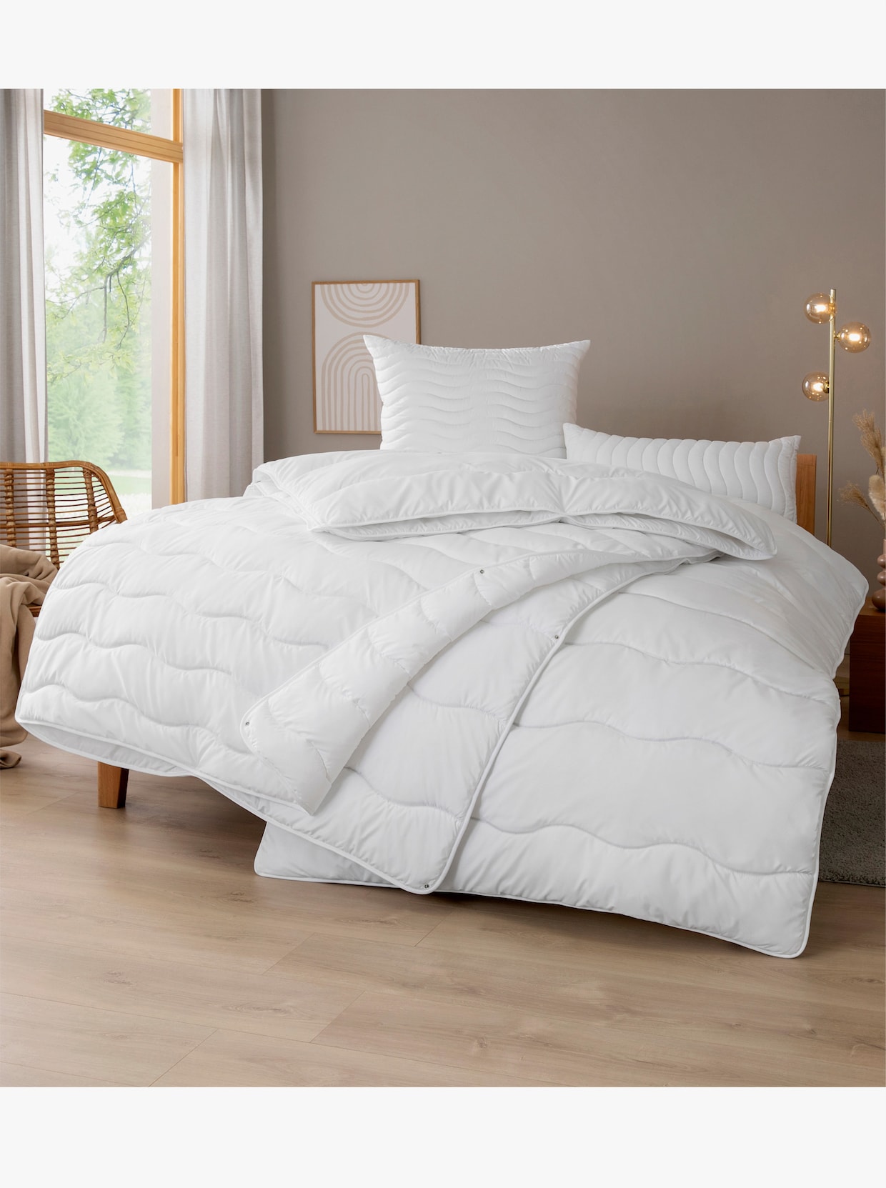 Irisette Microfaserbettdecke - weiß