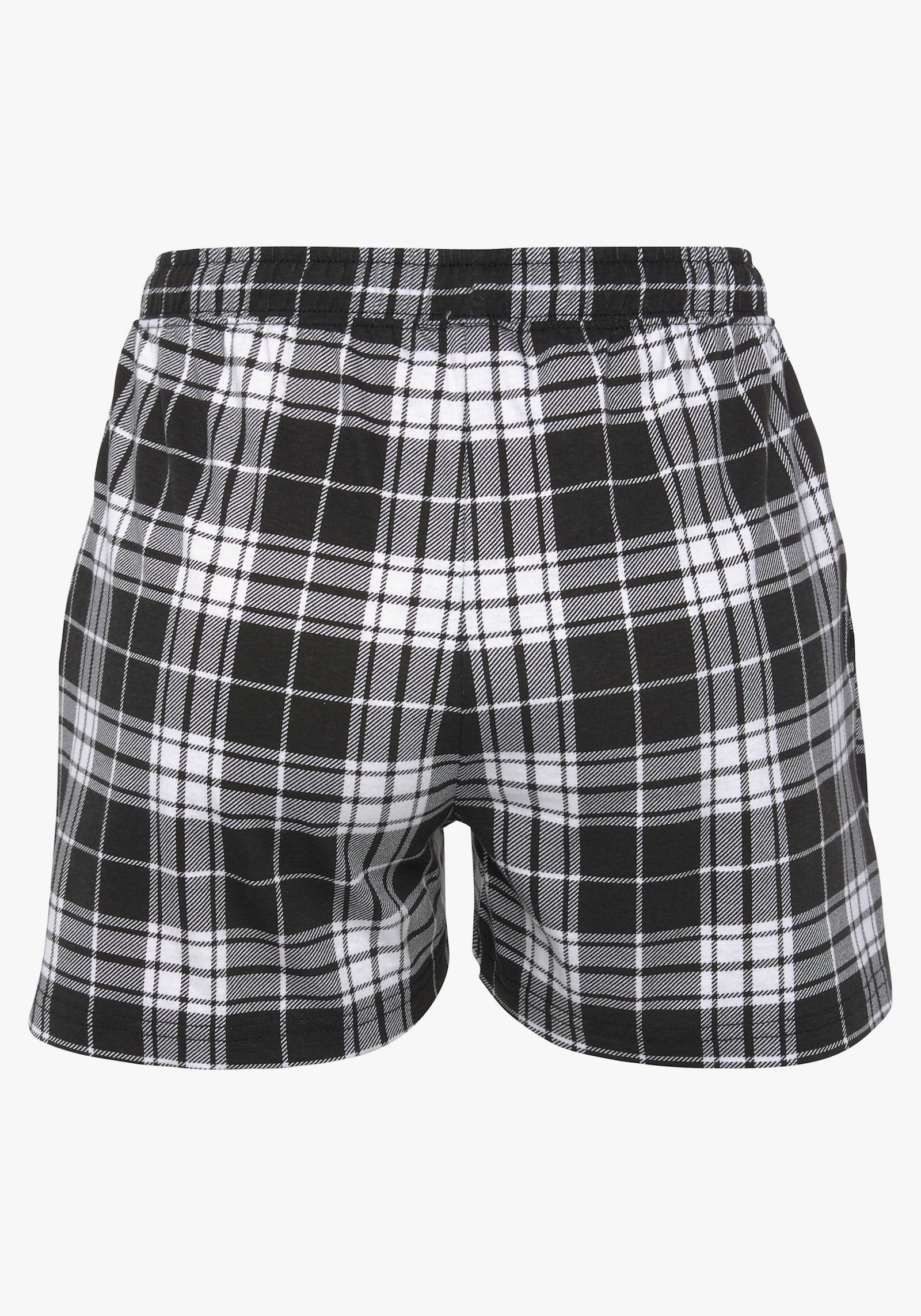 Vivance Dreams Short de pyjama - noir-blanc à carreaux