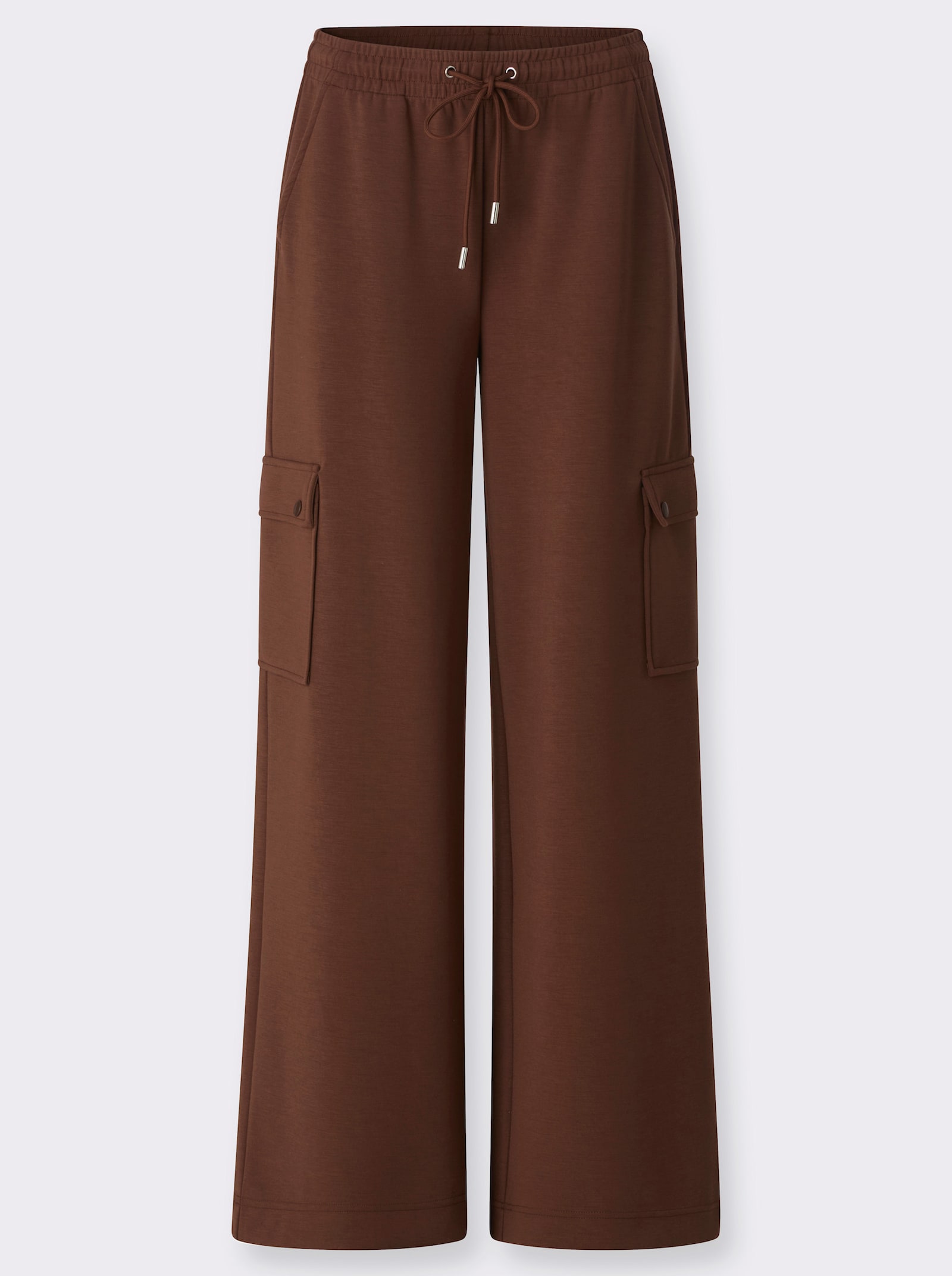 heine Jerseyhose mit Cargo-Taschen - schoko