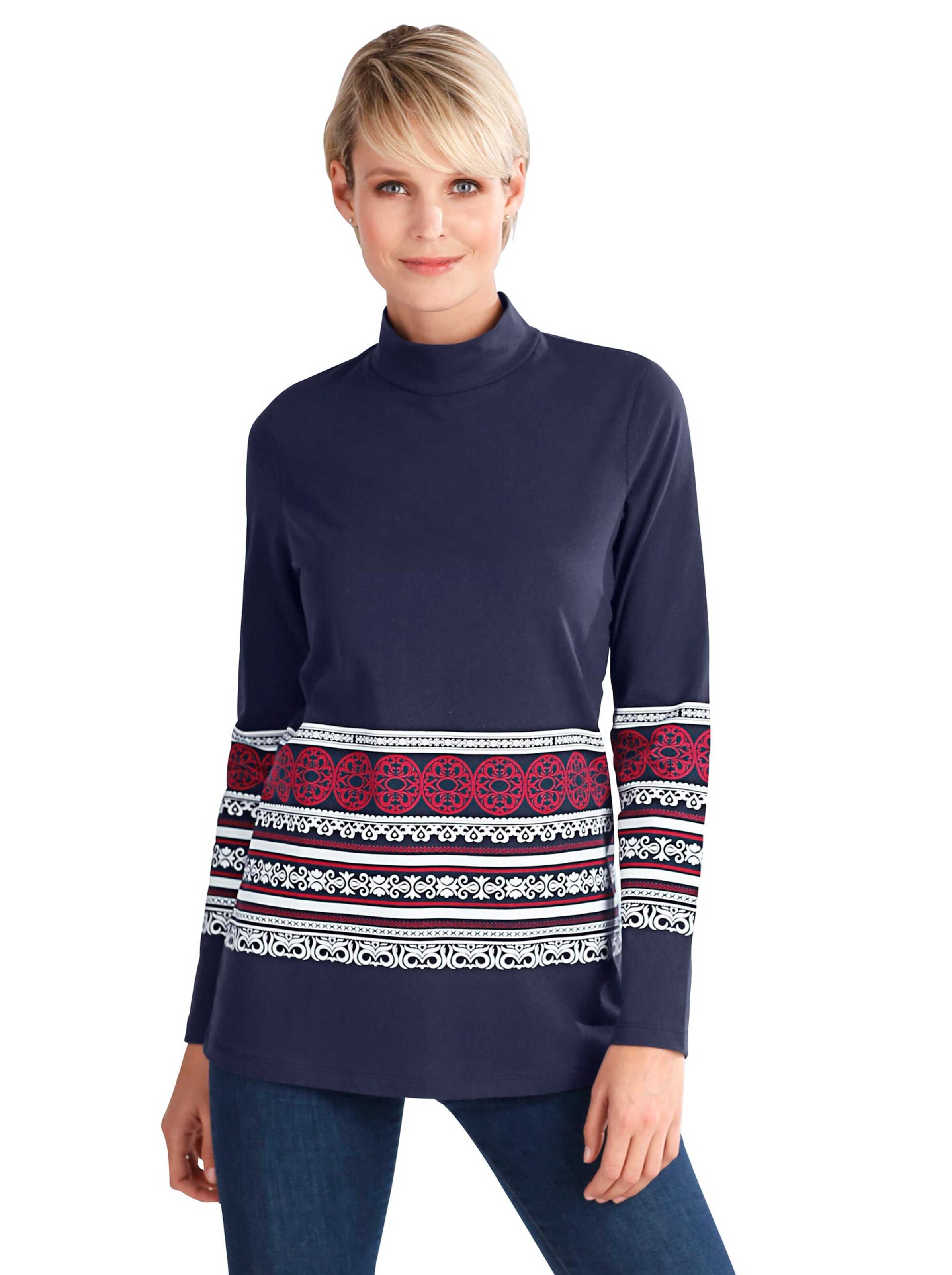 Shirt - marine-gemustert