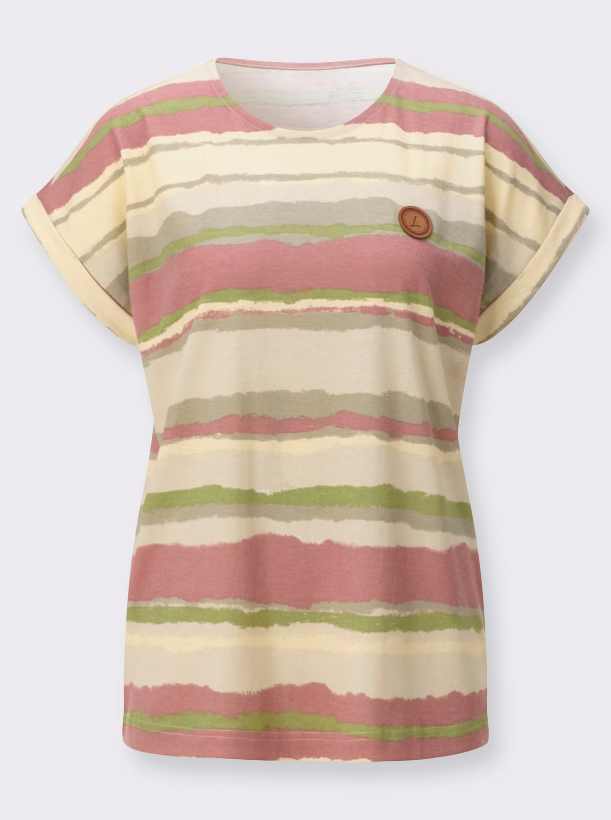 Shirt - rosenholz-sand-bedruckt