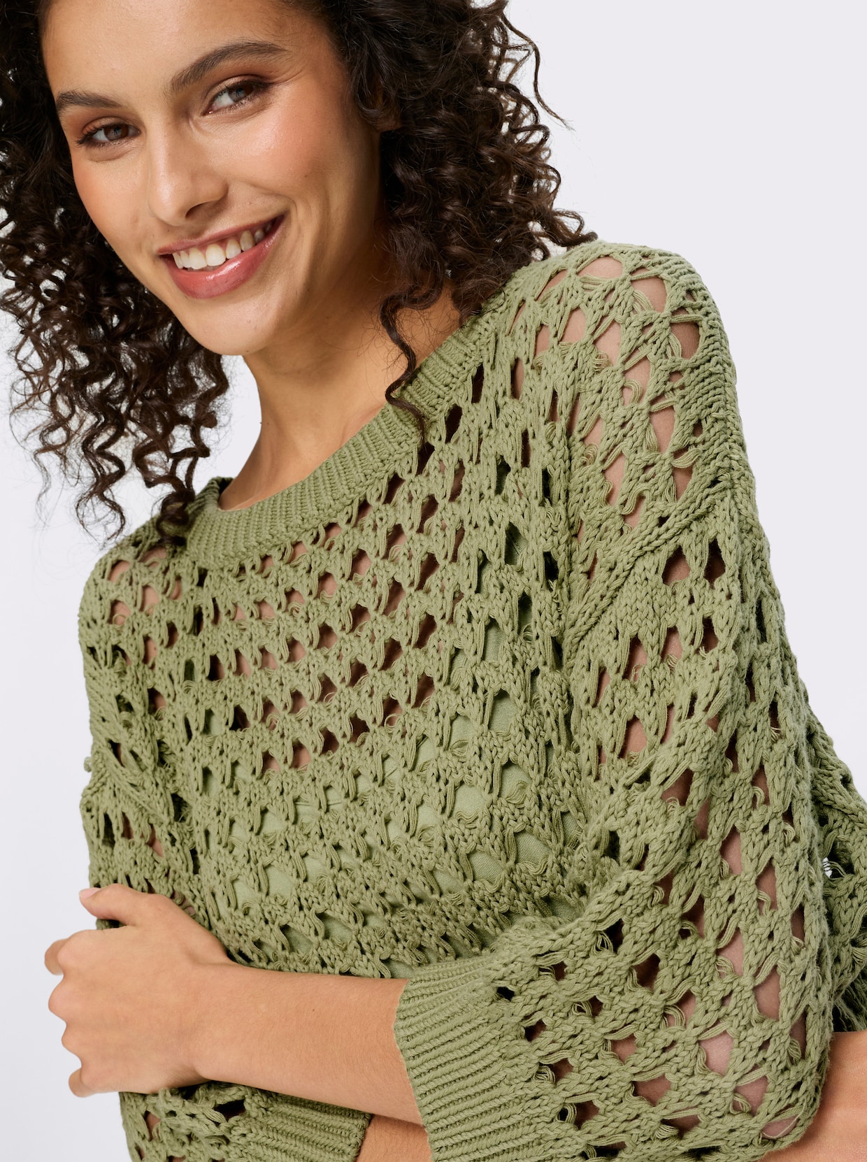 heine 2-in-1-Pullover - schilf