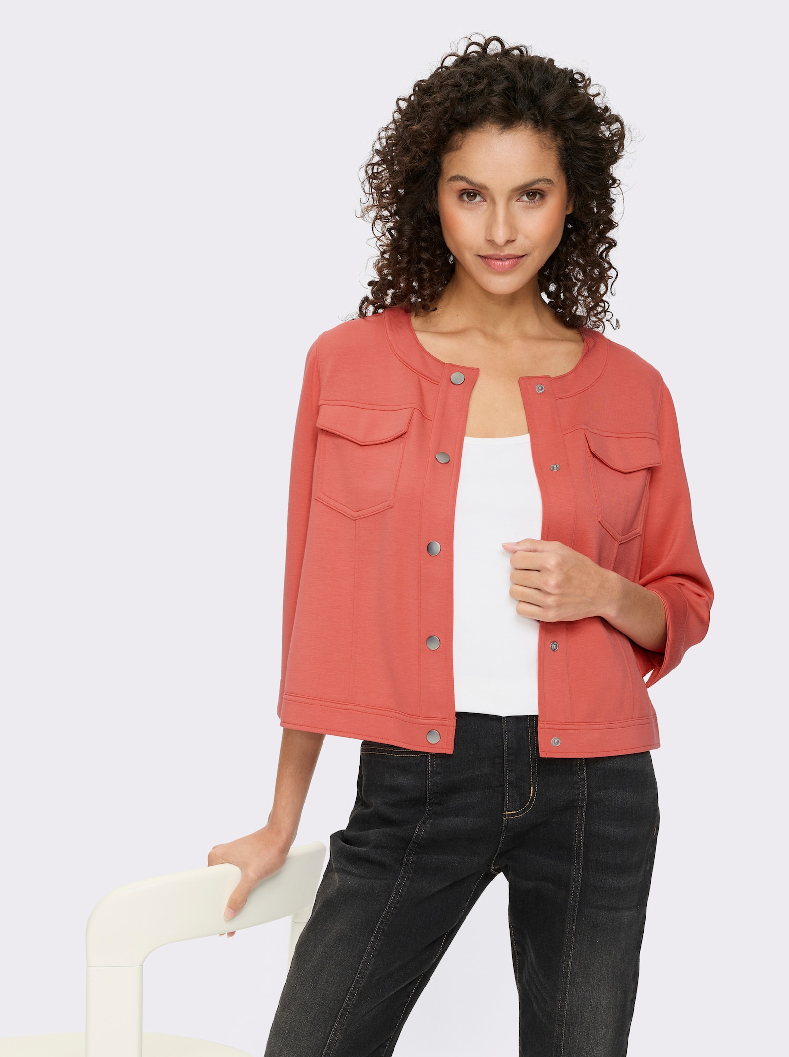 heine Shirtjacke - grapefruit