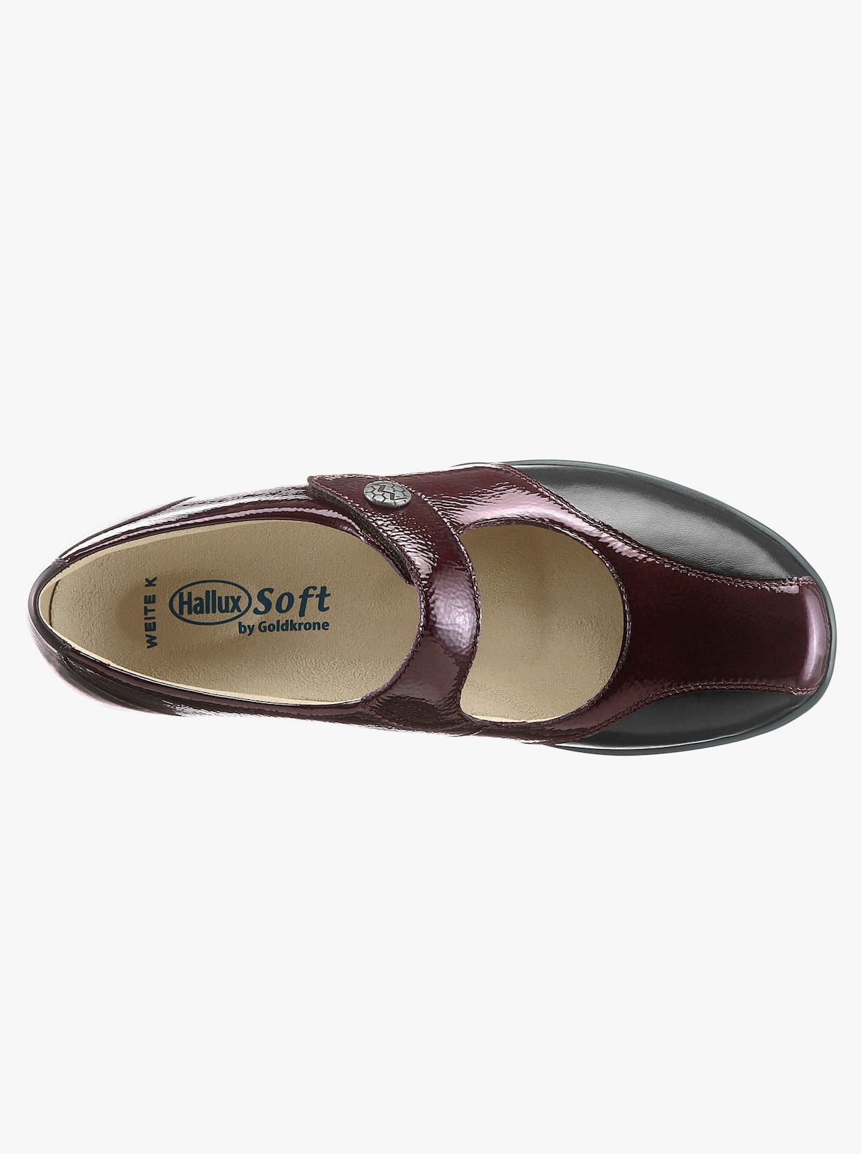 Hallux Soft by Goldkrone Ballerina - schwarz-bordeaux