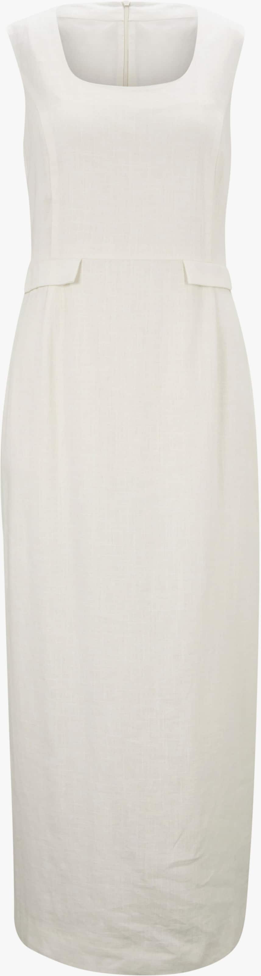 heine Cocktailkleid Struktur-Qualität mit Leinen - ecru