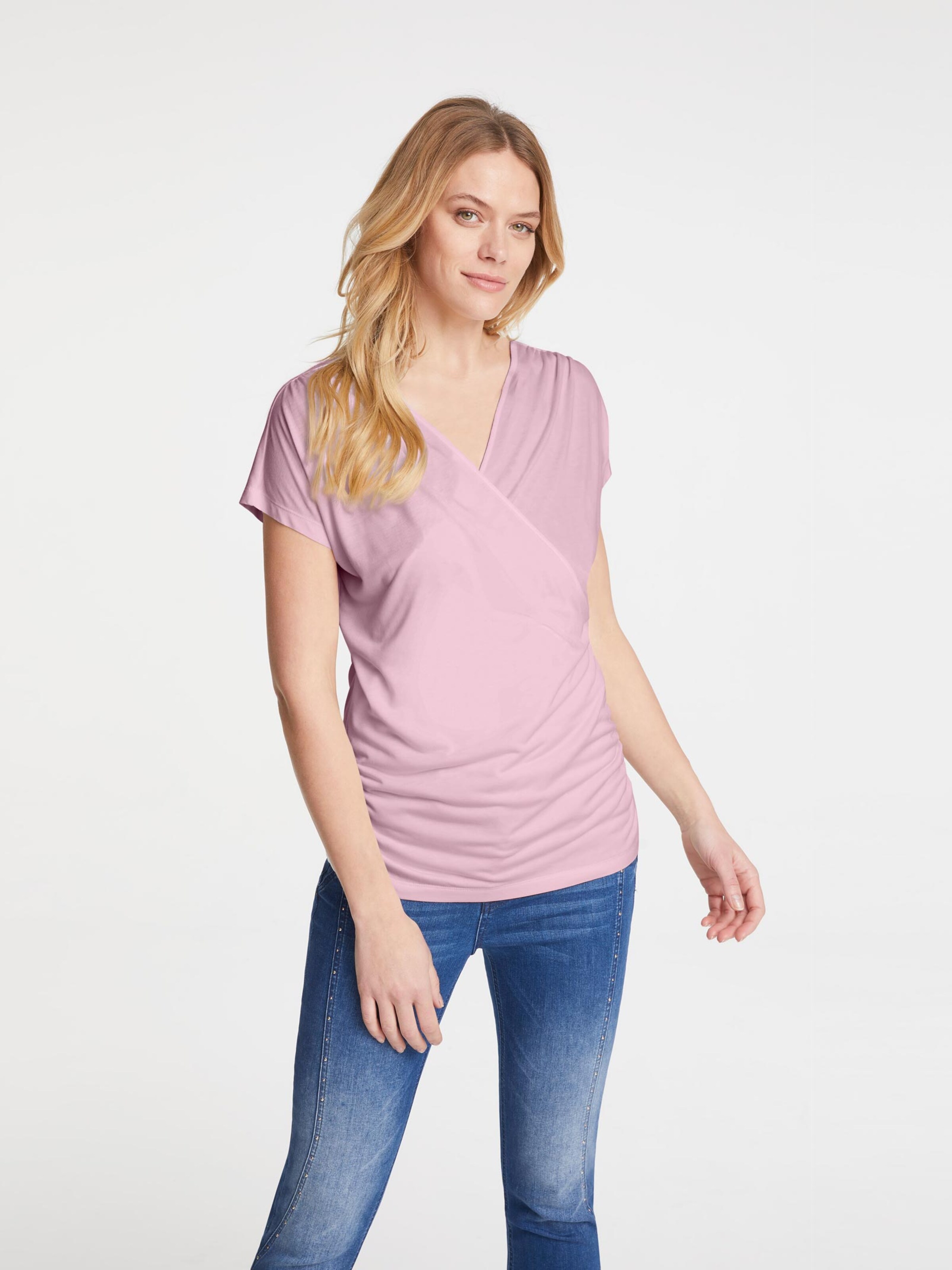 Damenmode Shirts Linea Tesini Shirt in rosé 