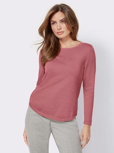 Rundhalspullover mit U-Boot-Ausschnitt - erika