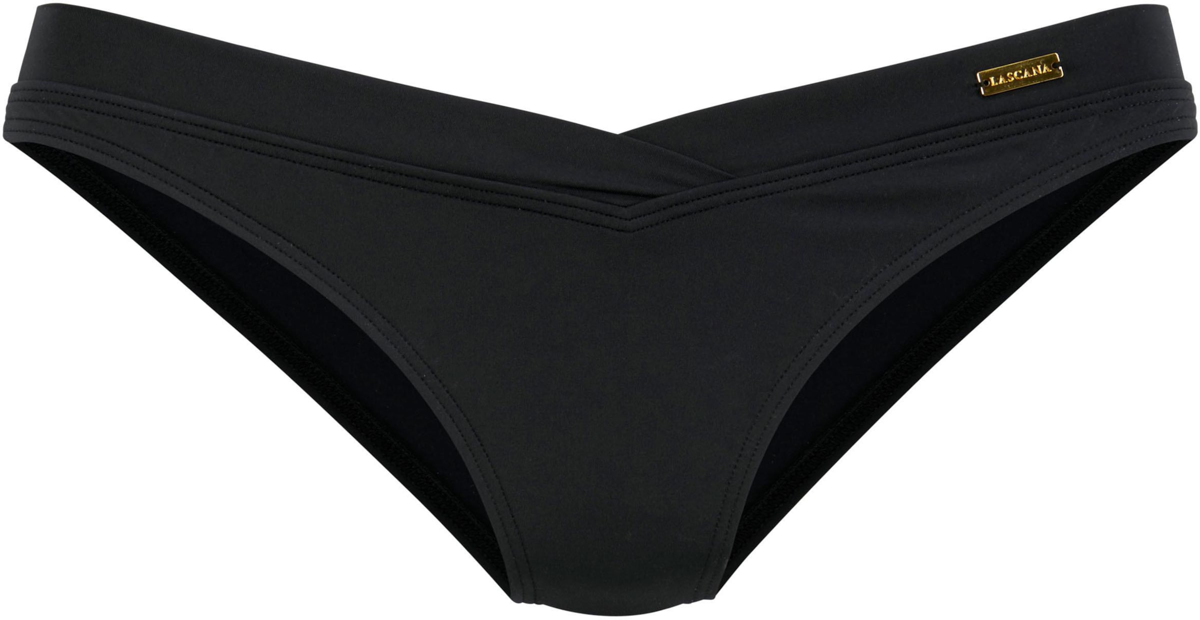 BUND günstig Kaufen-Bikini-Hose in schwarz von LASCANA. Bikini-Hose in schwarz von LASCANA <![CDATA[Bund in V-Form. Hoher Beinausschnitt. Softe Microfaser.]]>. 
