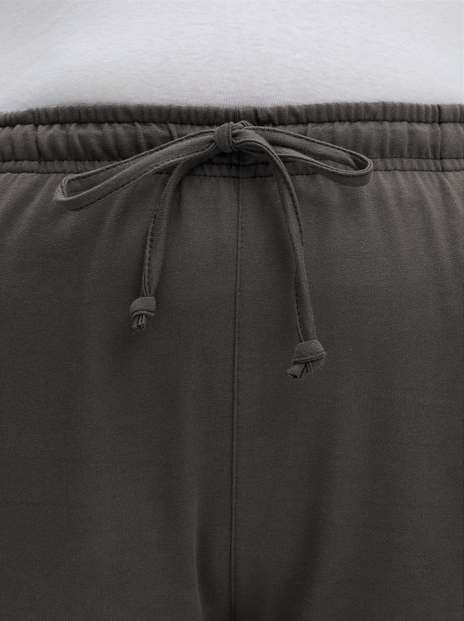 Jerseyhose mit Tunnelzug und Bindeband - graphit