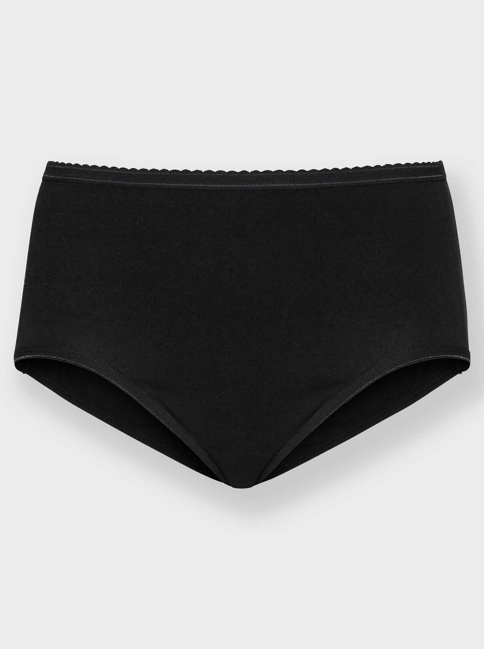 wäschepur Taillenslip aus Single-Jersey - 5x weiss + 5x schwarz