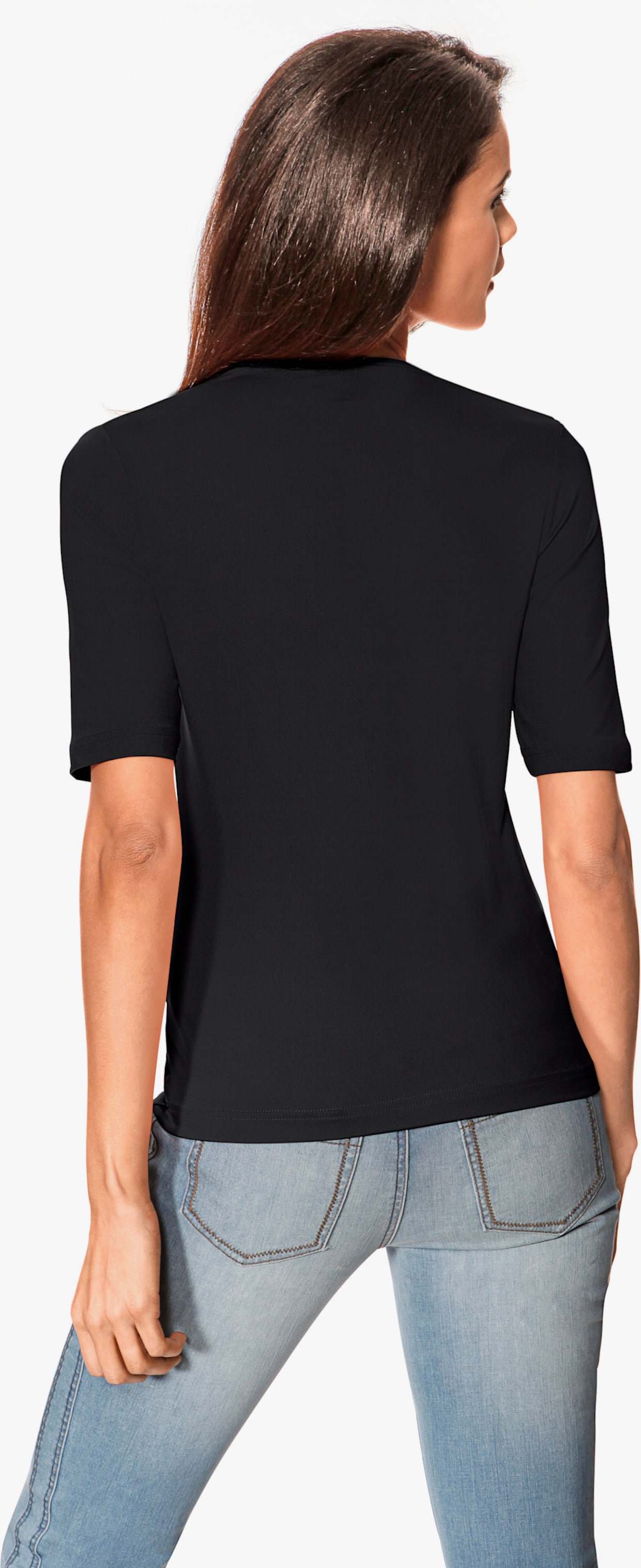 heine T-shirt en V - noir