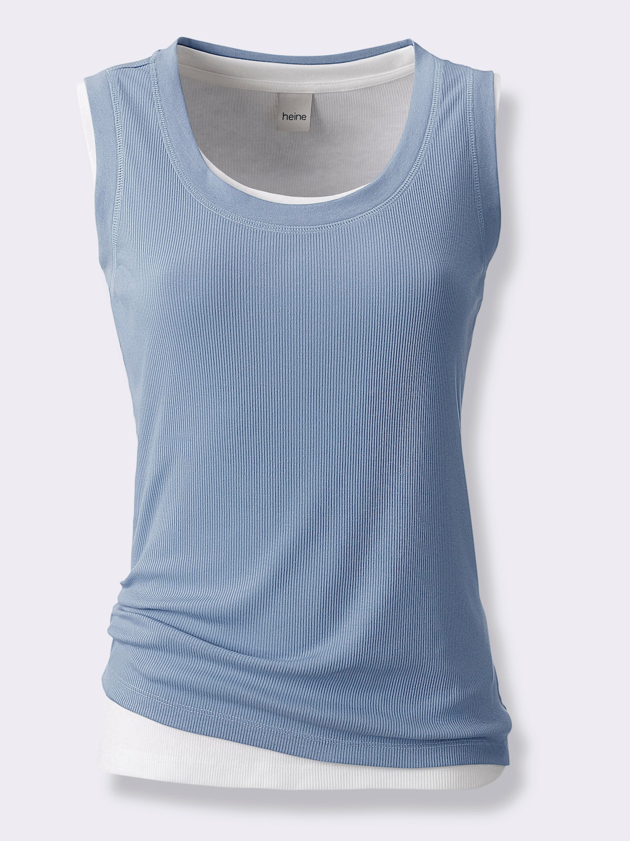 heine Tanktop - bleu-ecru
