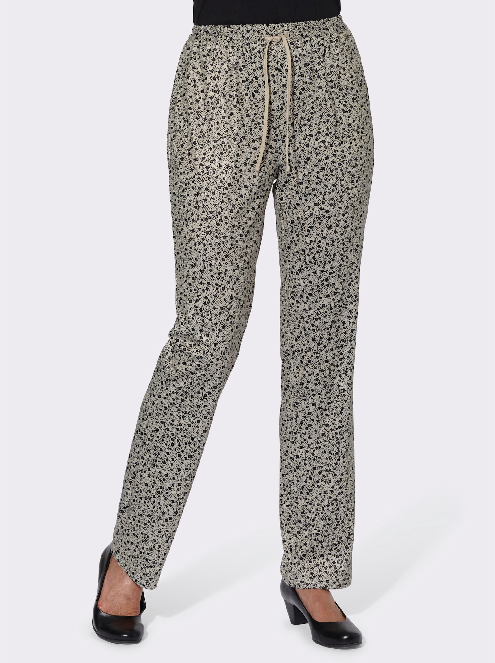 Jerseyhose mit Bindeband - sand-millefleurs