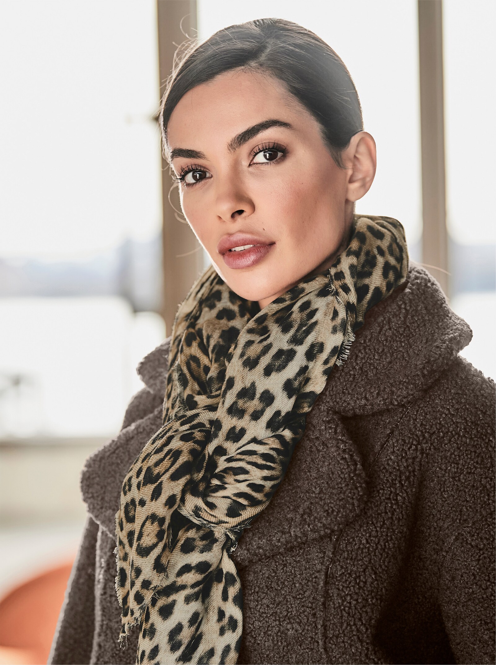 heine Sjaal - luipaardkleurig