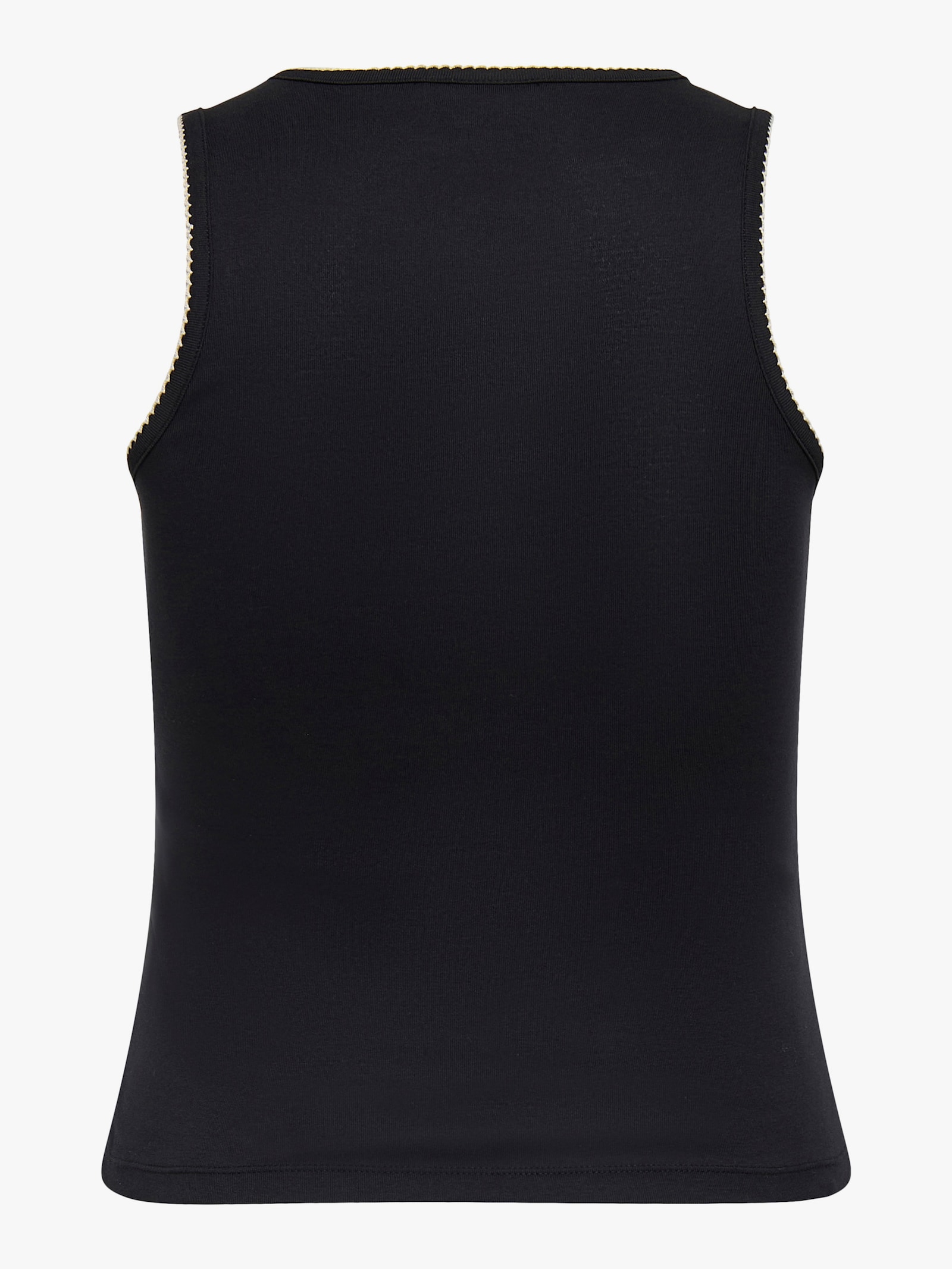 ONLY CARMAKOMA Tanktop - black detail:stitch birch