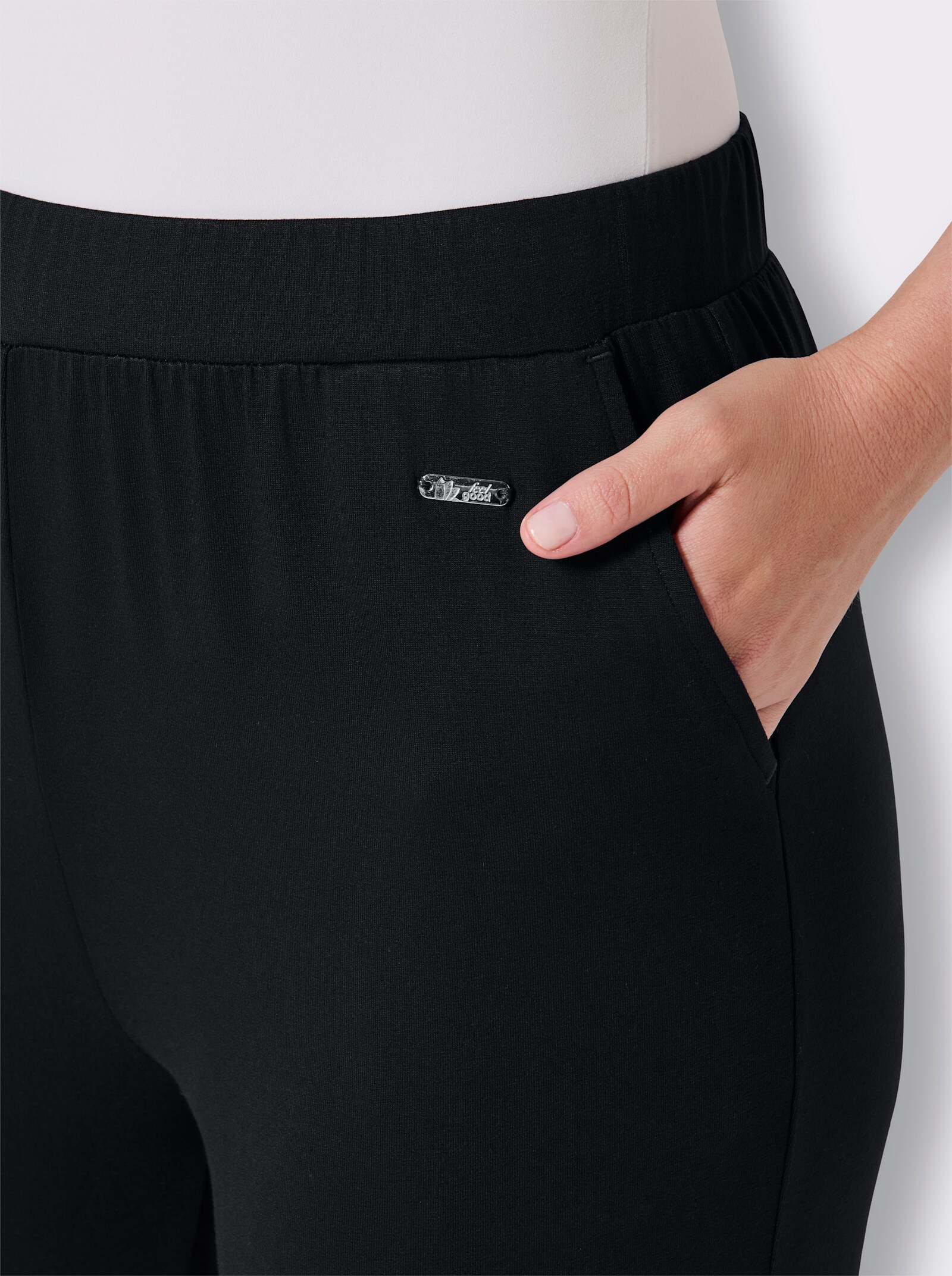 feel good Jogginghose aus Viskose-Mix - schwarz