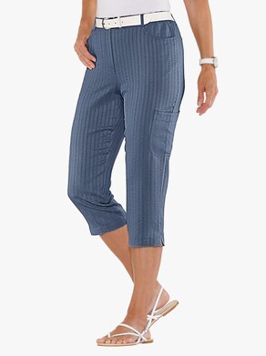 Capri-Hose - rauchblau