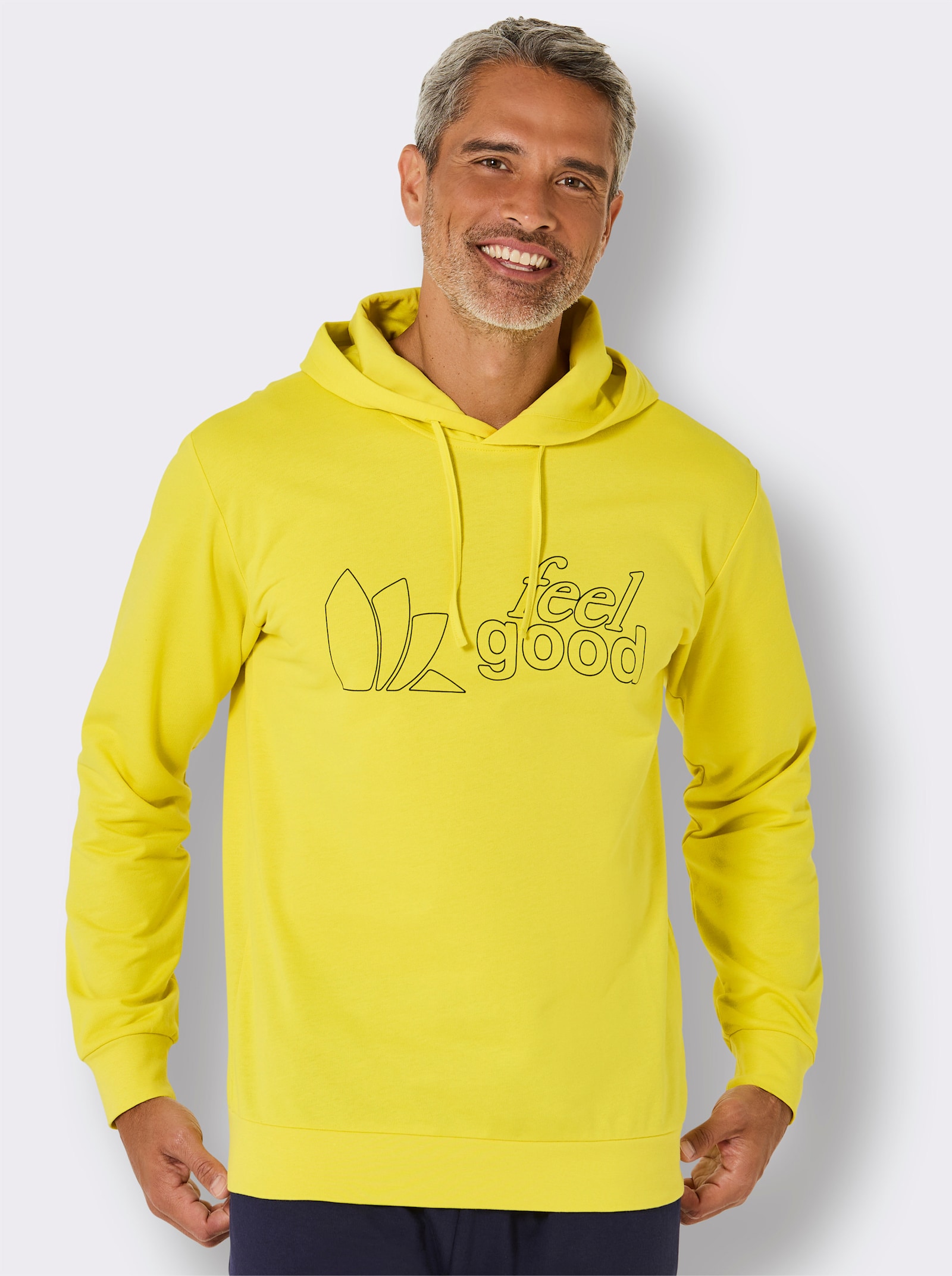 feel good Sweatshirt - limone-schwarz