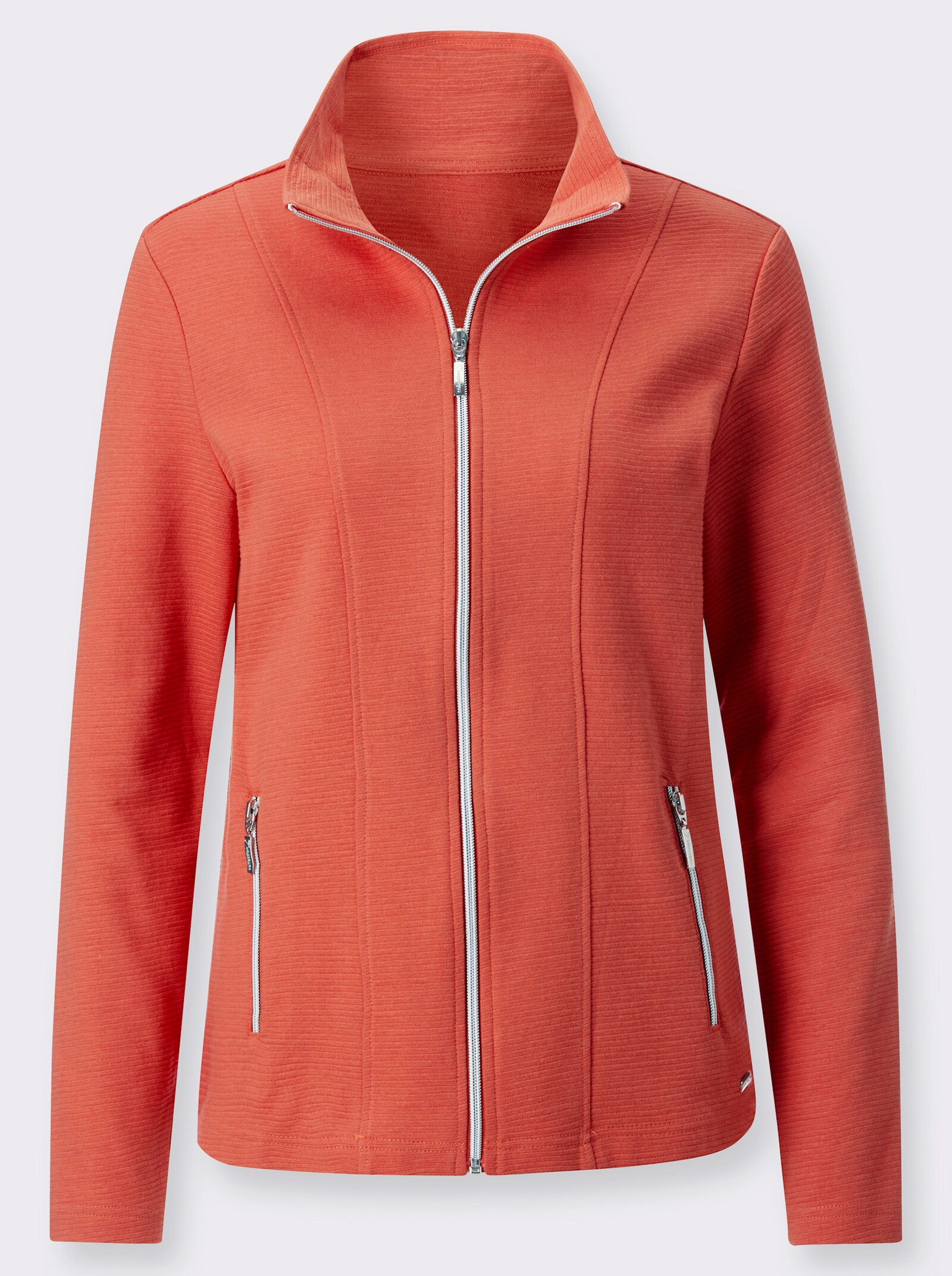 Shirtjacke mit Ripp-Struktur - terra