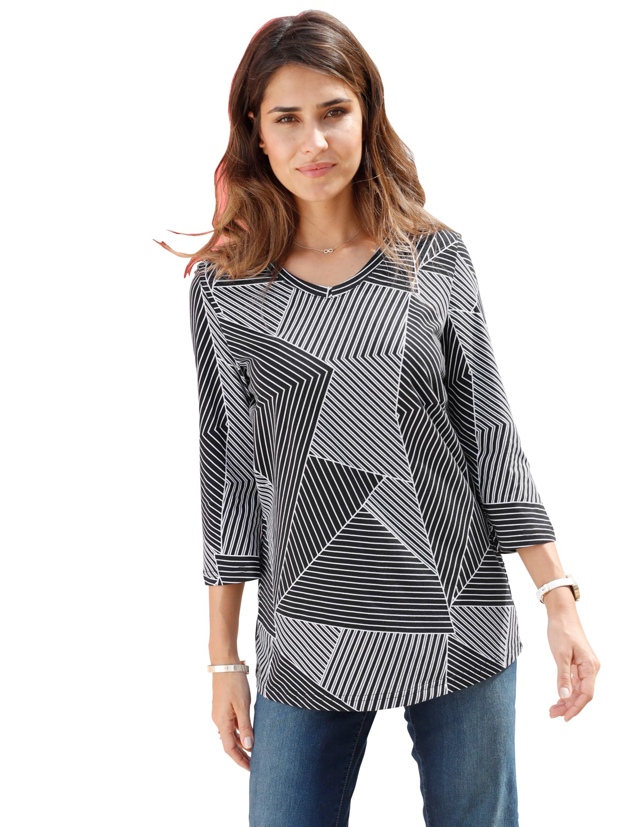 Shirt - schwarz-weiß