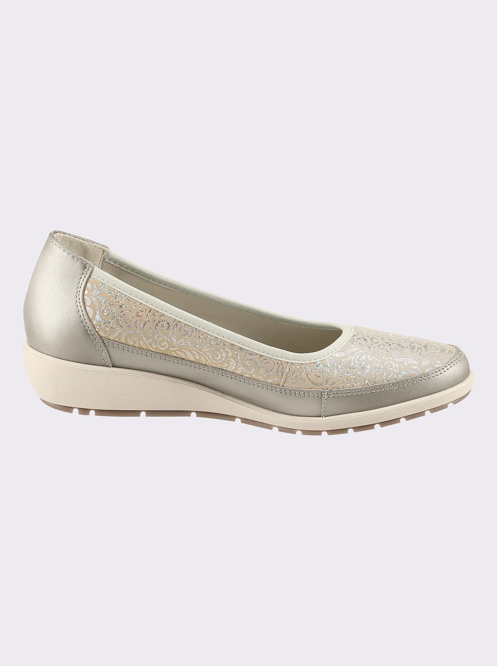 airsoft comfort+ Ballerina - beige-gemustert