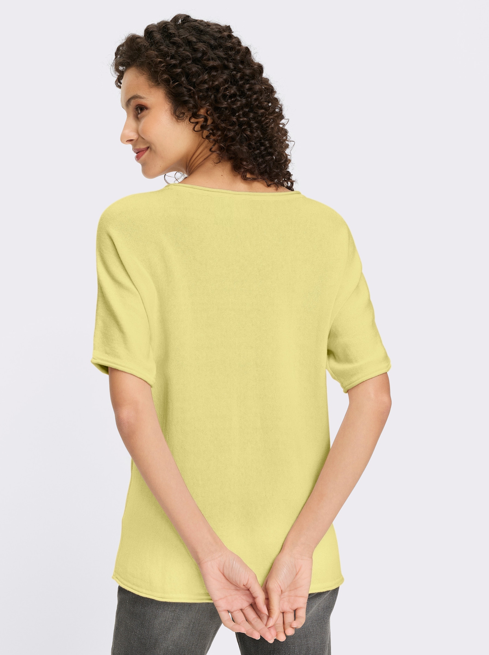 heine Pull à manches courtes avec bords roulés - vert pistache