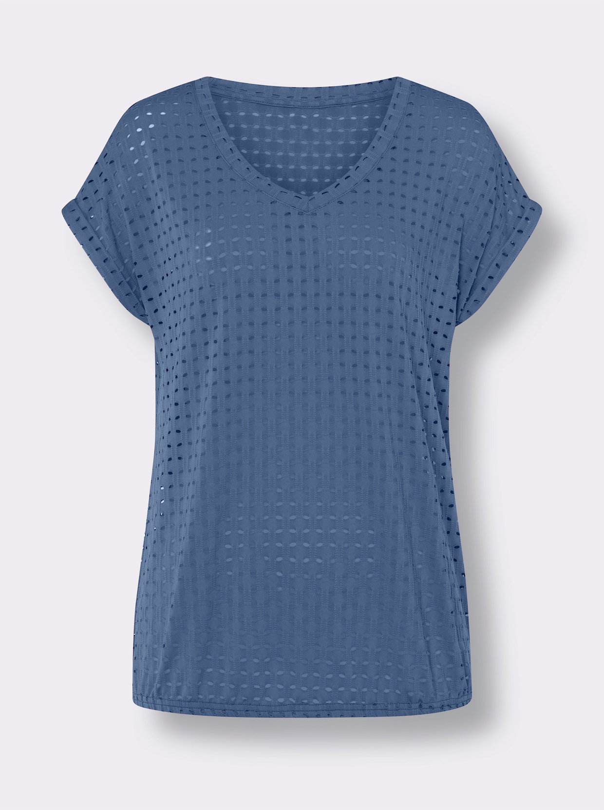 V-Shirt - jeansblau