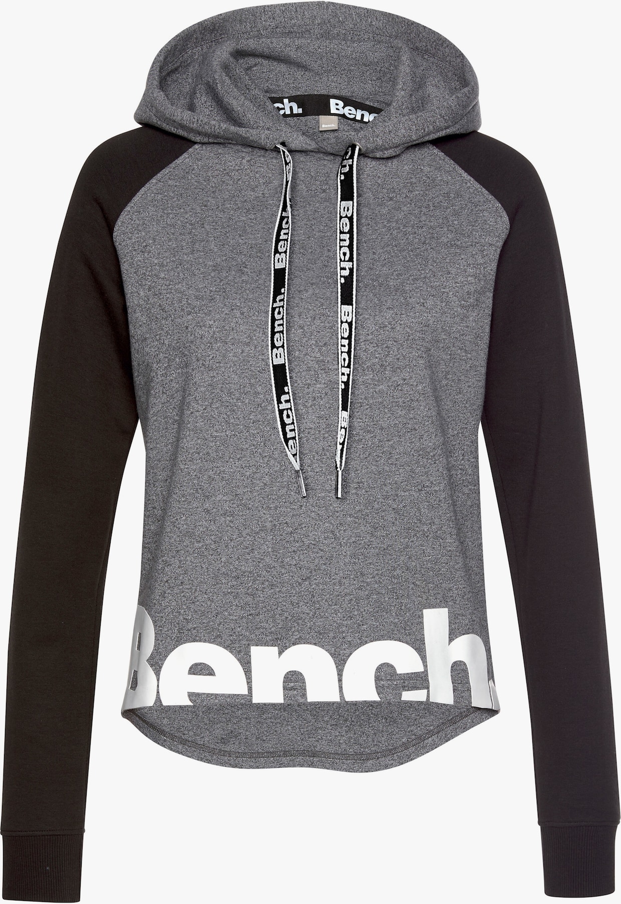 Sweatshirt met capuchon - grijs/zwart