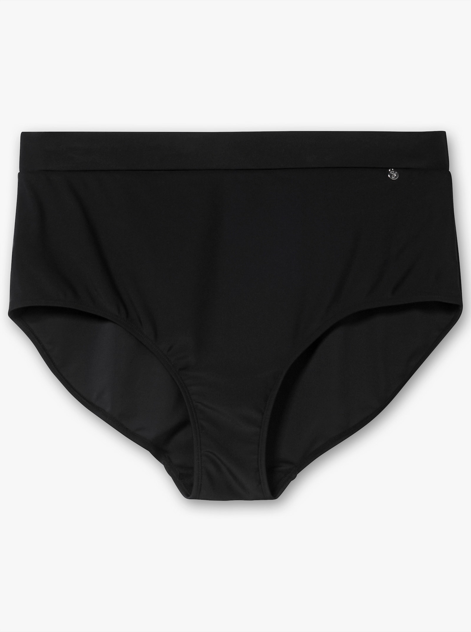 sheego Bikini-Hose im High-Waist-Schnitt, mit Shaping-Effekt - schwarz