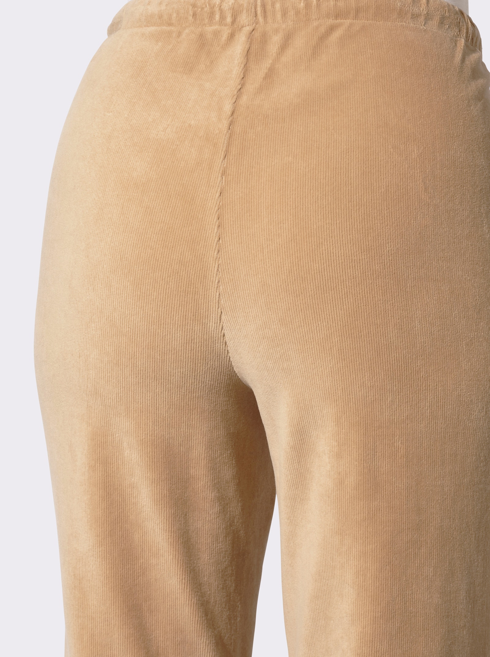 Cordhose mit Dehnbund - camel
