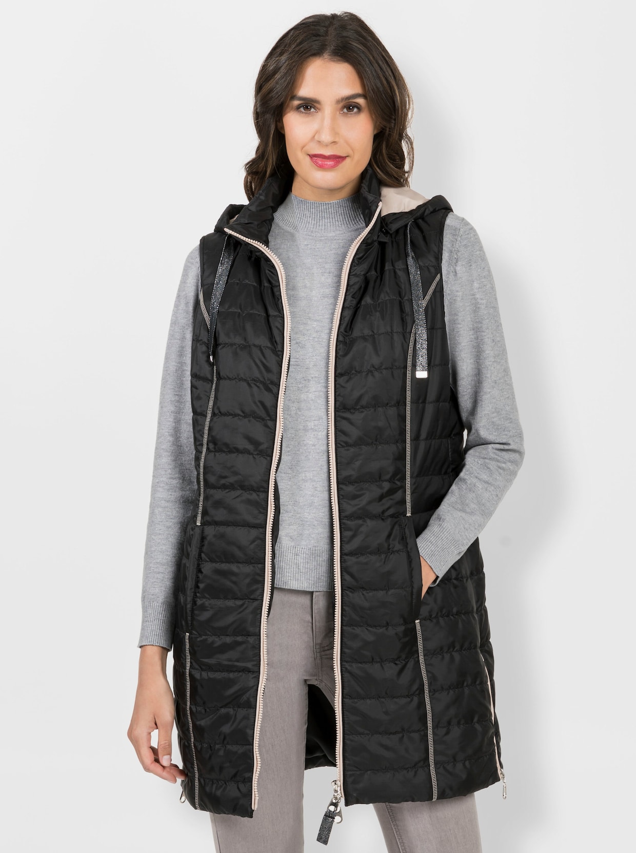 Gilet long - noir