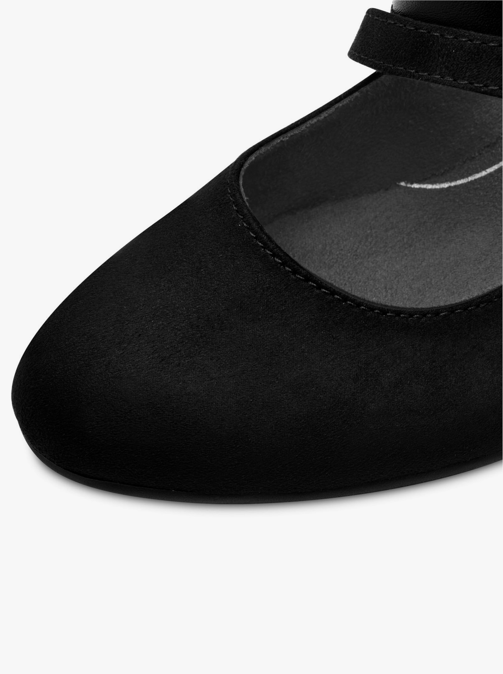 Jana Spangenpumps mit Klettverschluss - schwarz