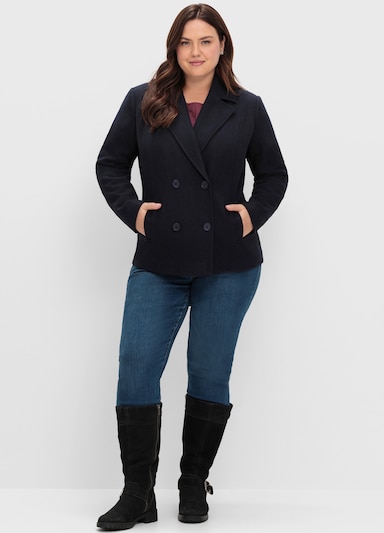 sheego Kurzjacke - tiefblau