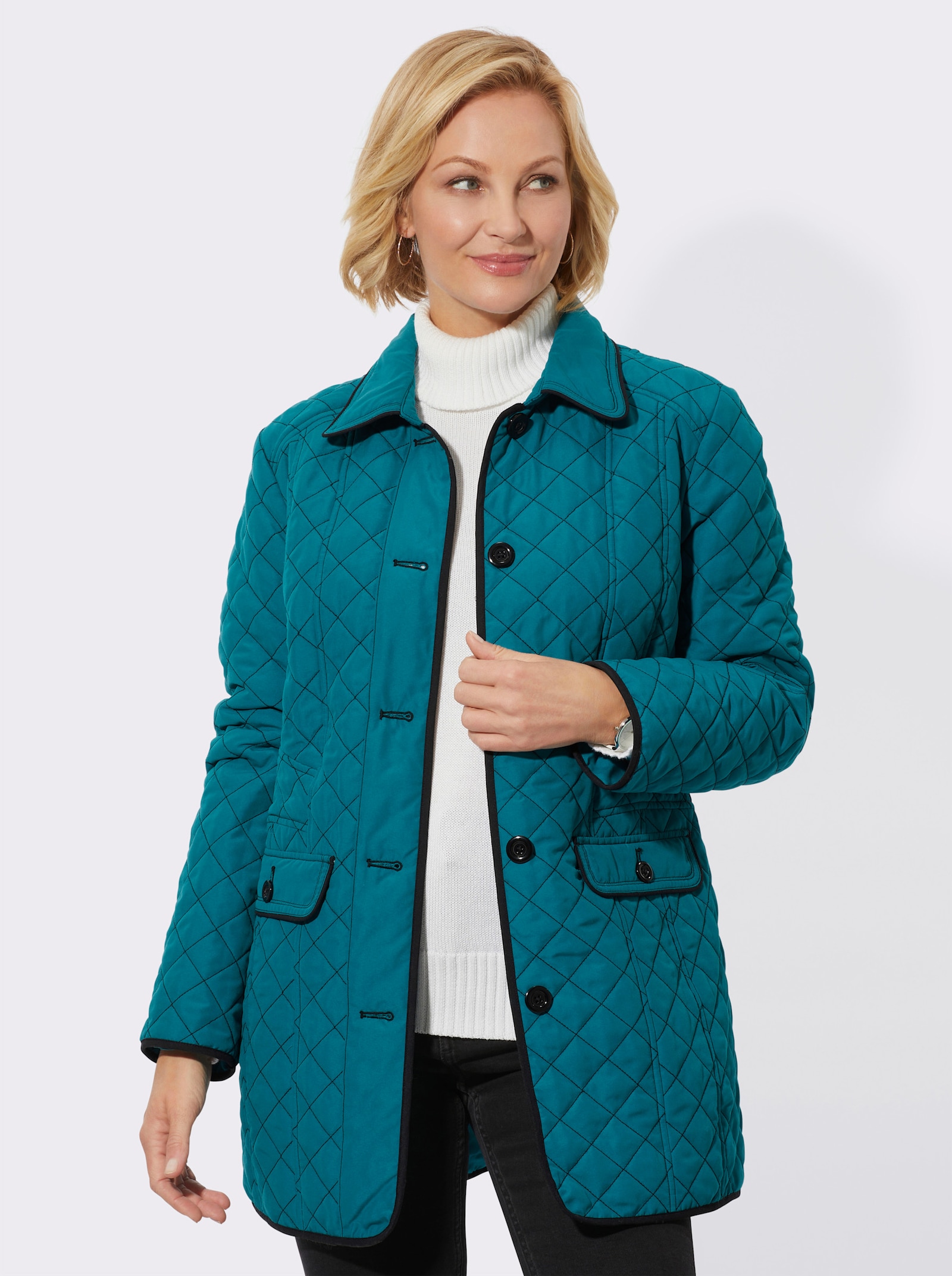 Steppjacke in Micro-Moss-Qualität - aquapetrol