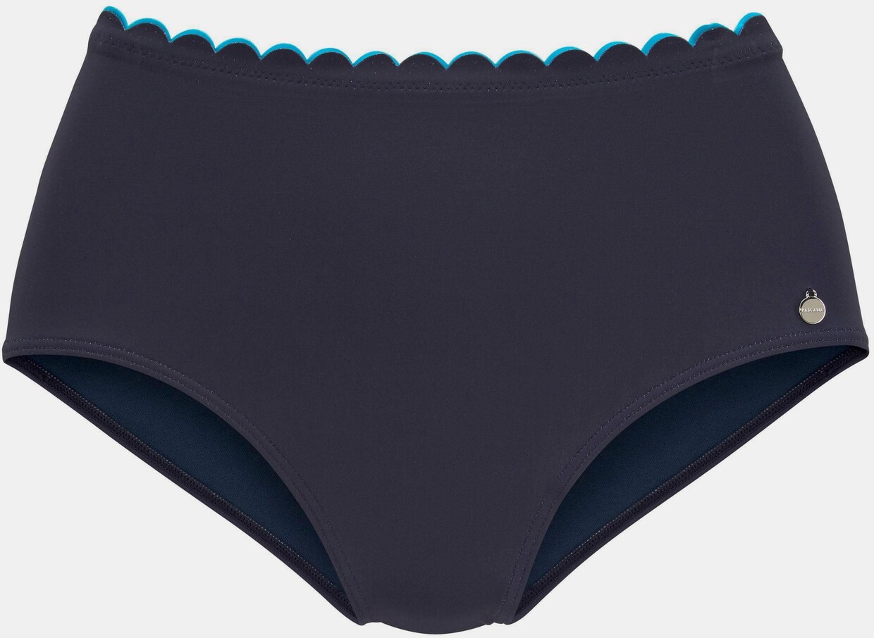 LASCANA Highwaist-Bikini-Hose - navy-türkis