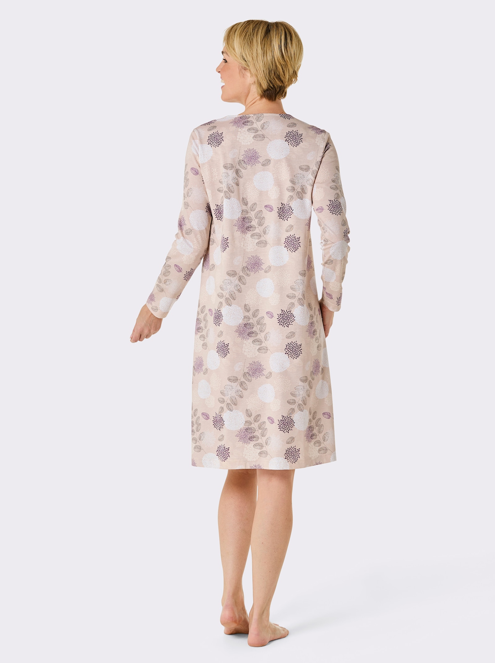 wäschepur Nachthemd - elfenbein-bedruckt